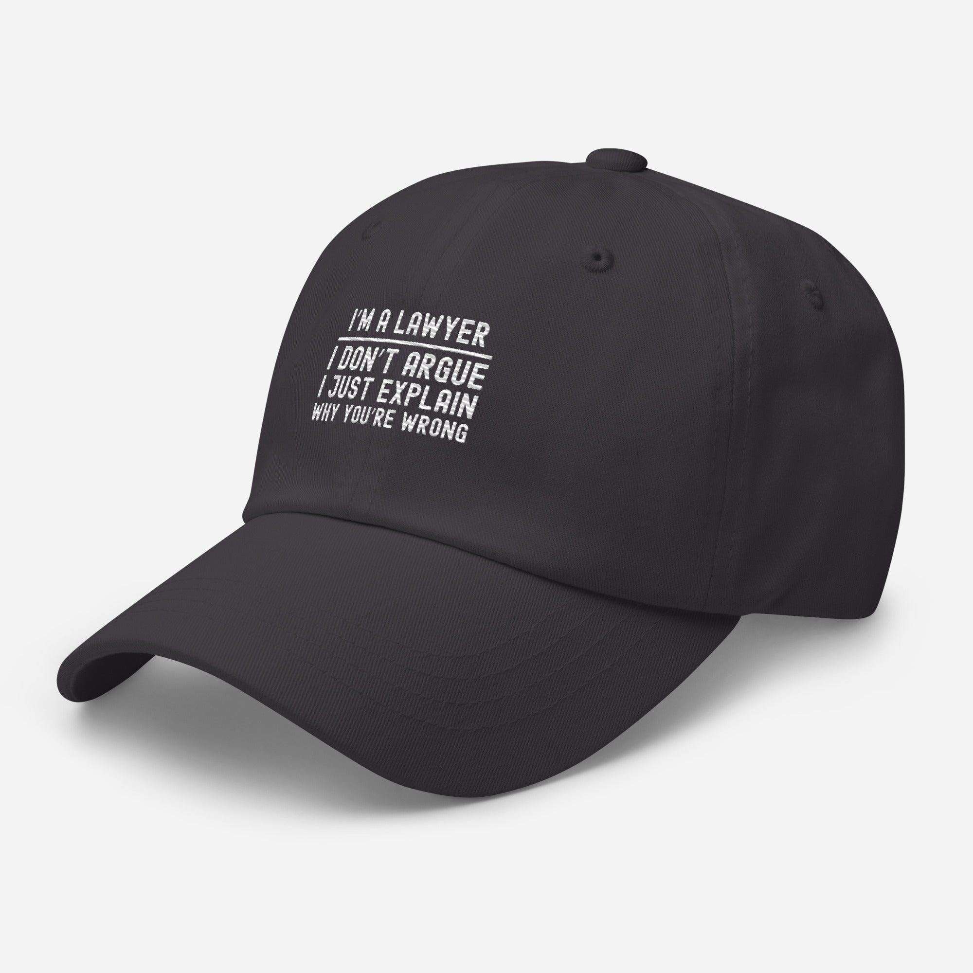 Hat | I’m a lawyer, I don’t argue, I just explain why you’re wrong