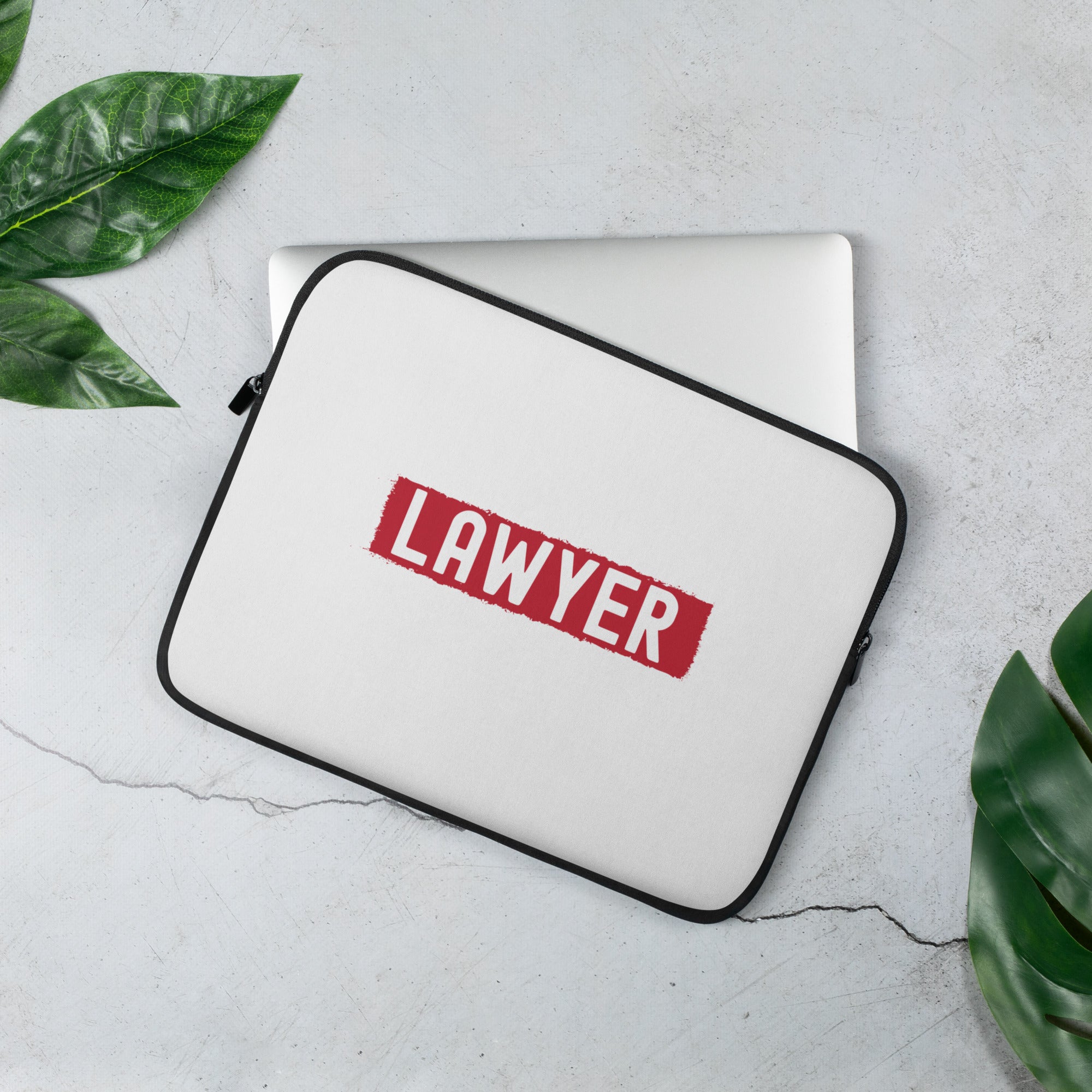 Laptop Sleeve | Lawyer (design with red highghliting)