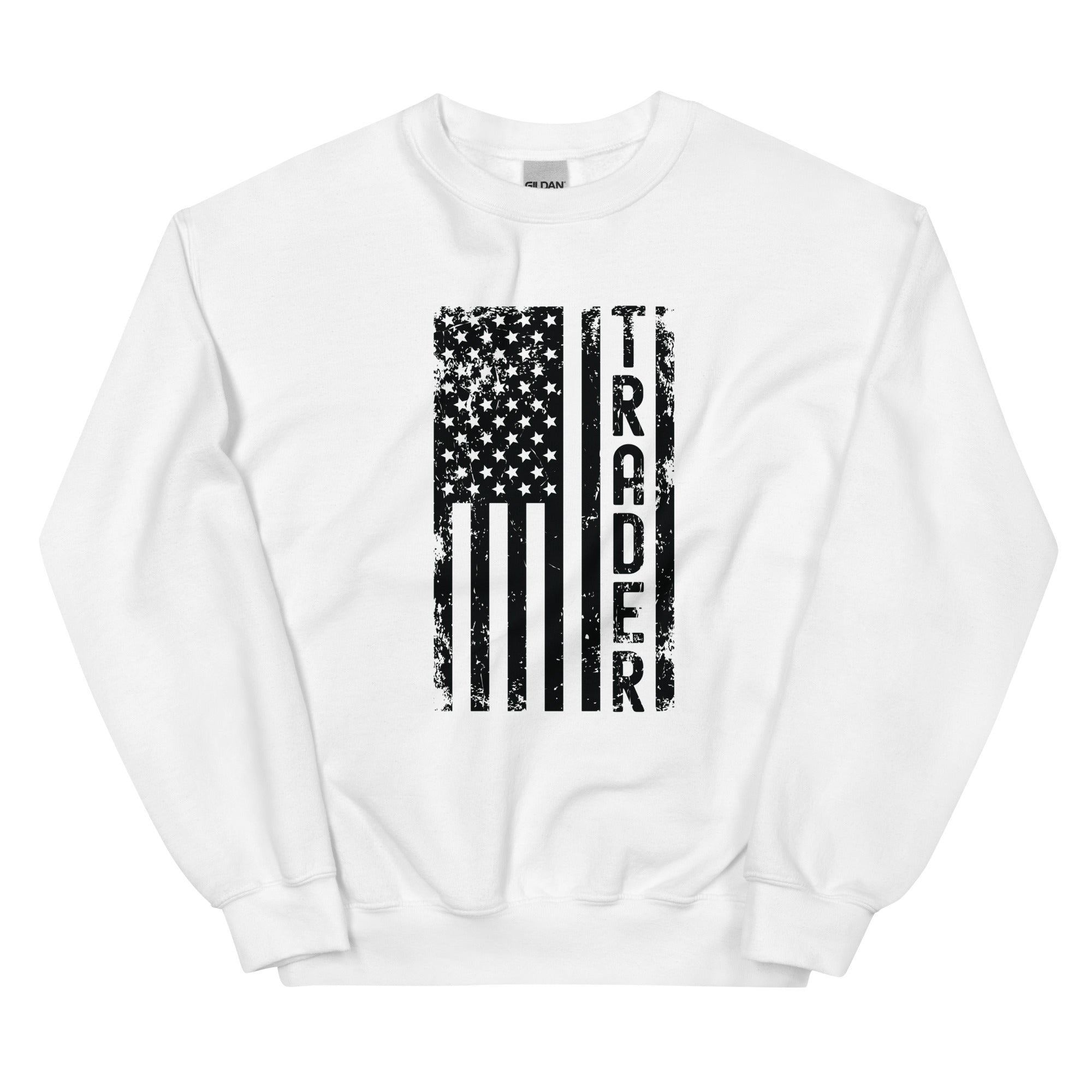 Unisex Sweatshirt | Trader (deisgn on American flag)