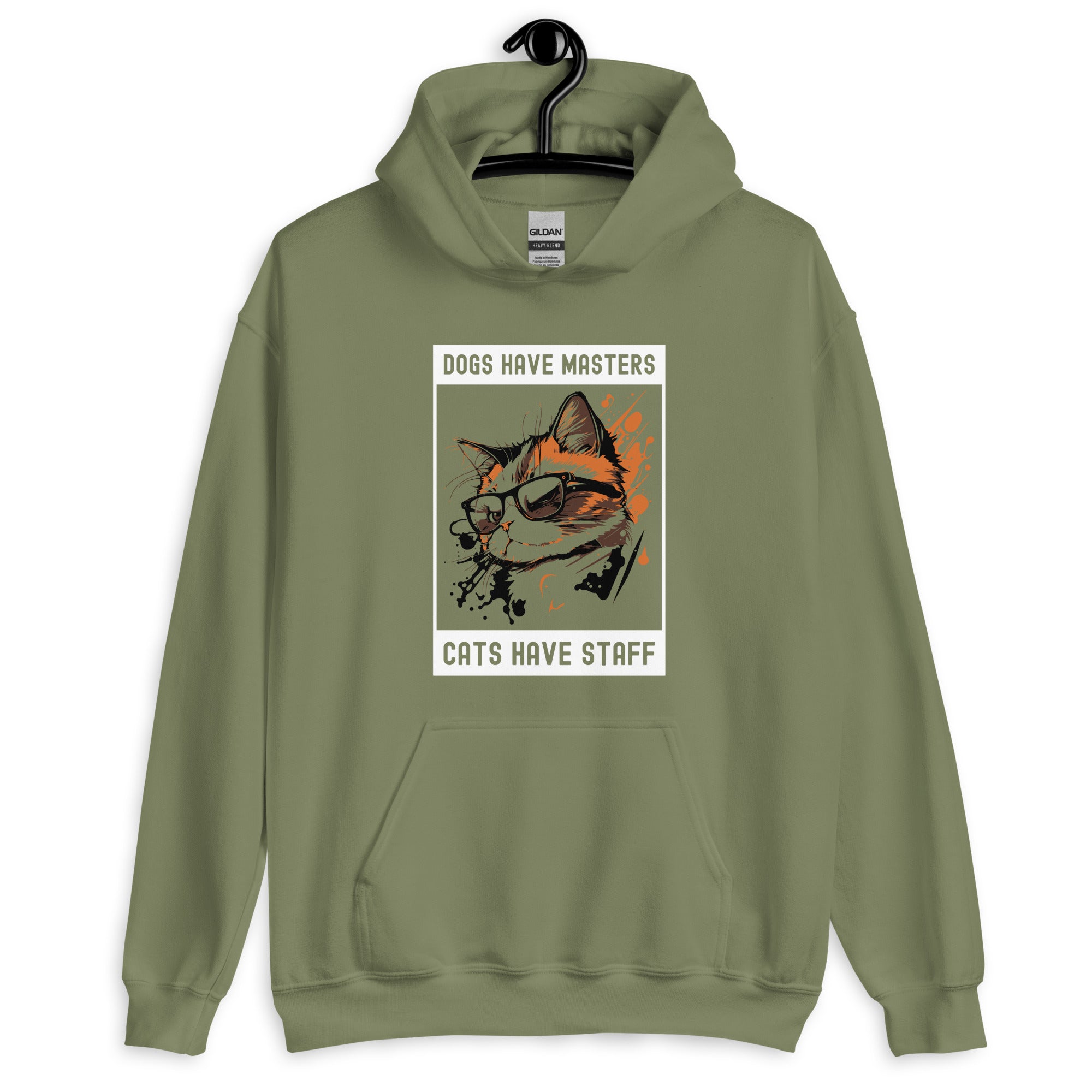 Unisex Hoodie | Dogs have masters cats have staff