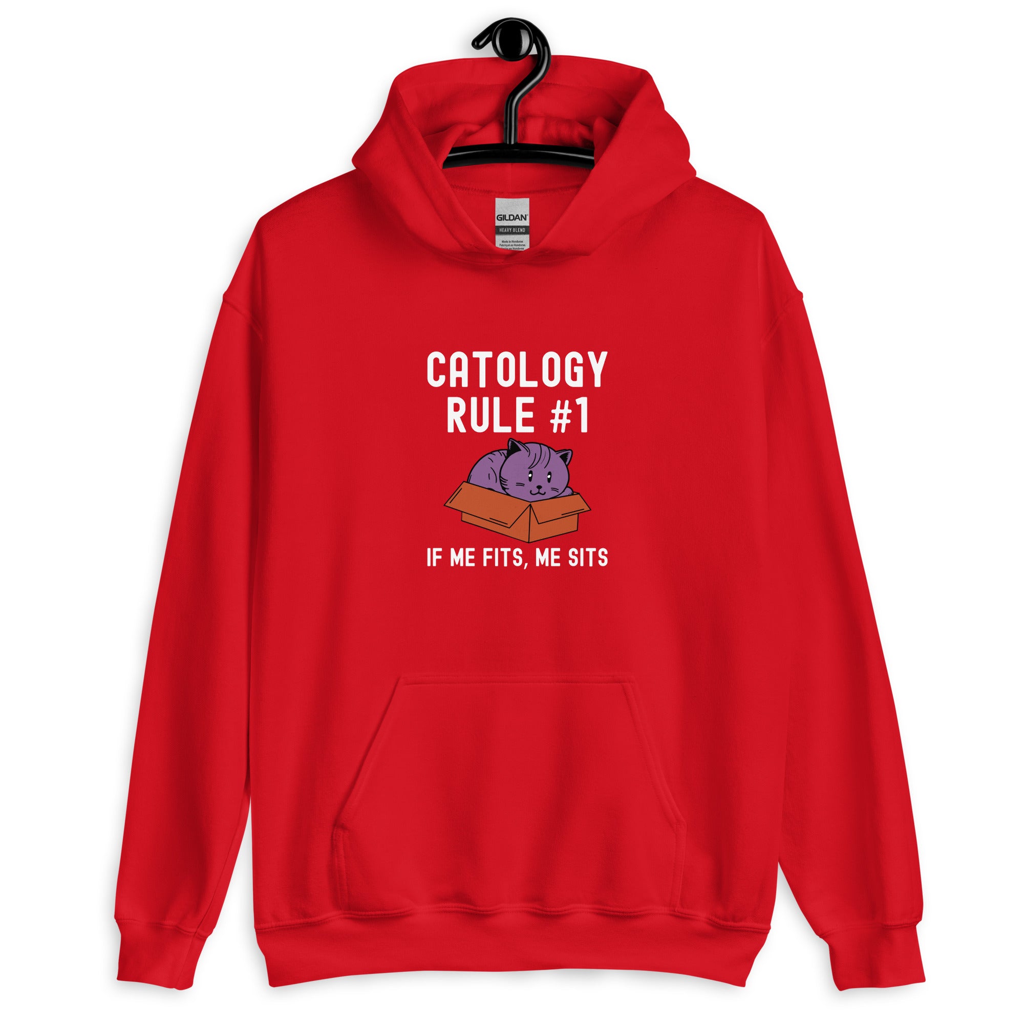 Unisex Hoodie | Catology Rule #1 IF ME FITS, ME SITS