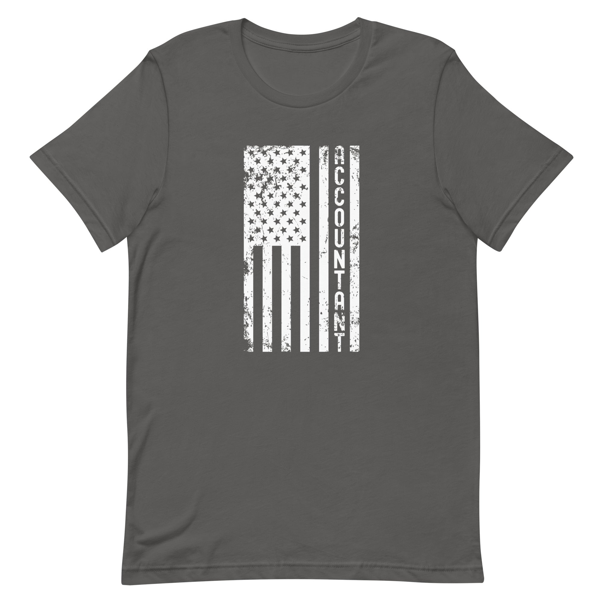 Unisex t-shirt | Accountant (deisgn on American flag)