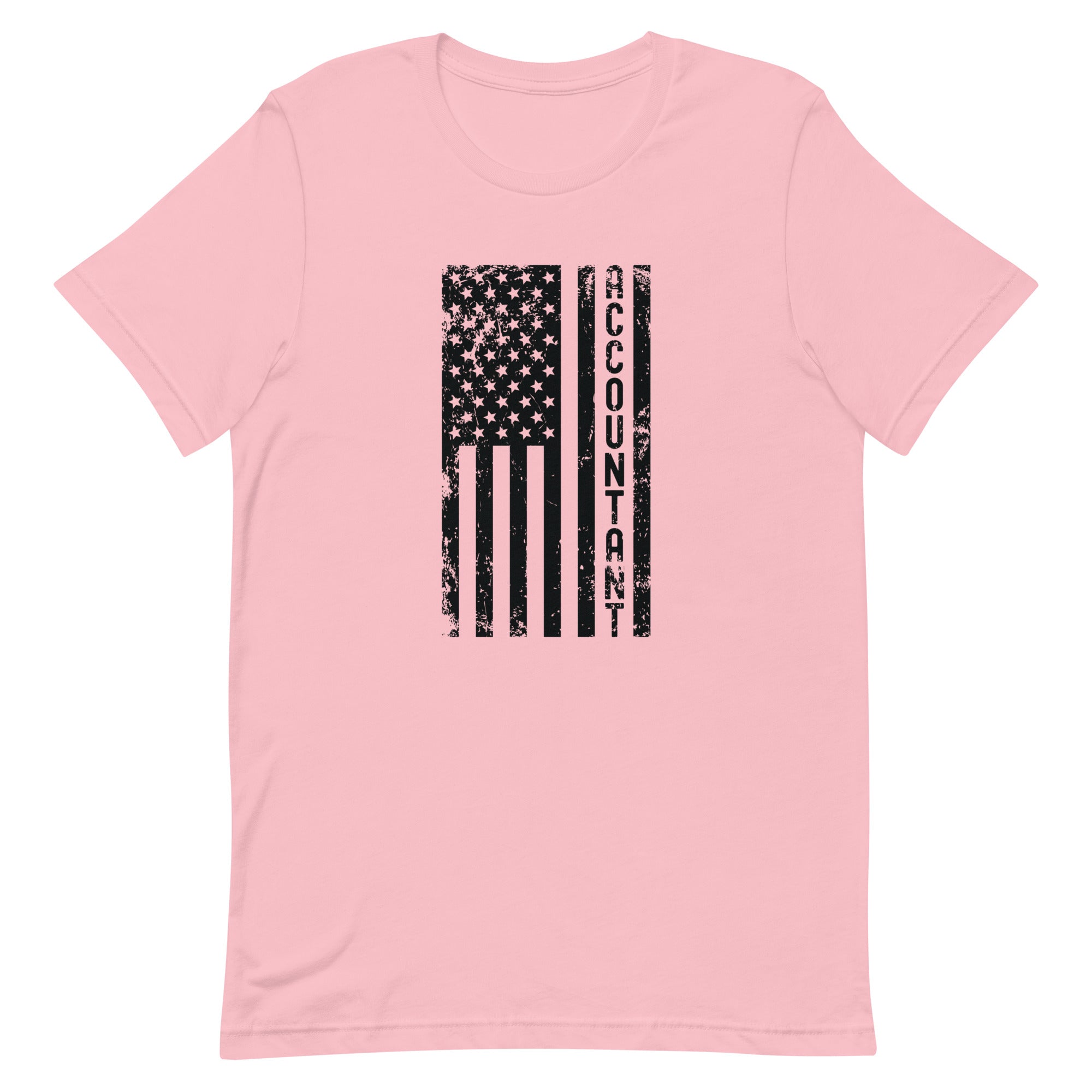 Unisex t-shirt | Accountant (deisgn on American flag)