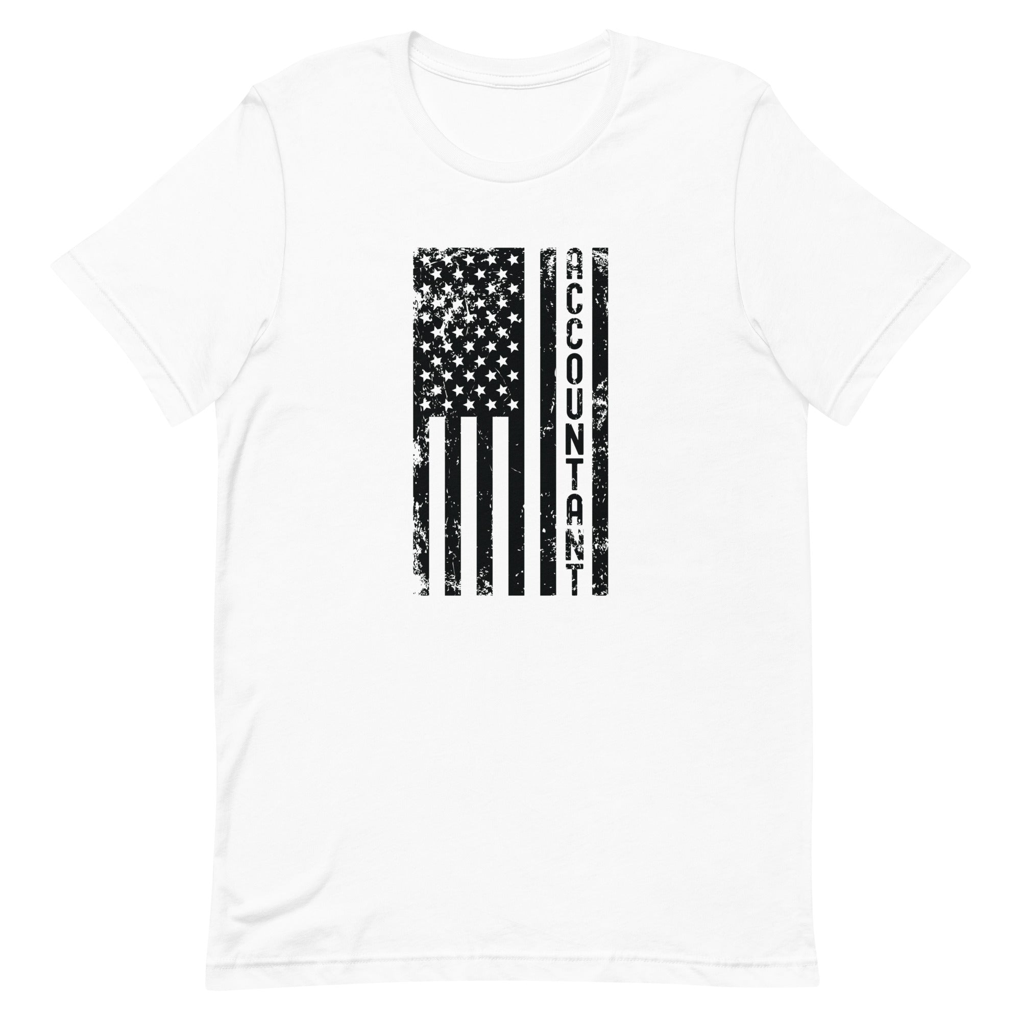 Unisex t-shirt | Accountant (deisgn on American flag)