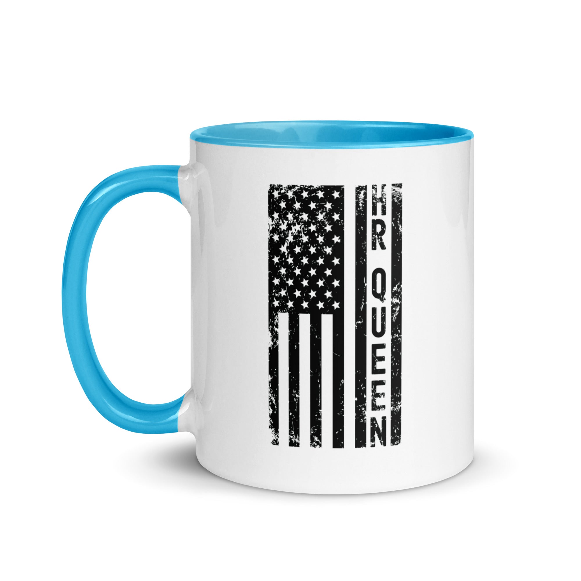 Mug with Color Inside | Hr Queen (deisgn on American flag)