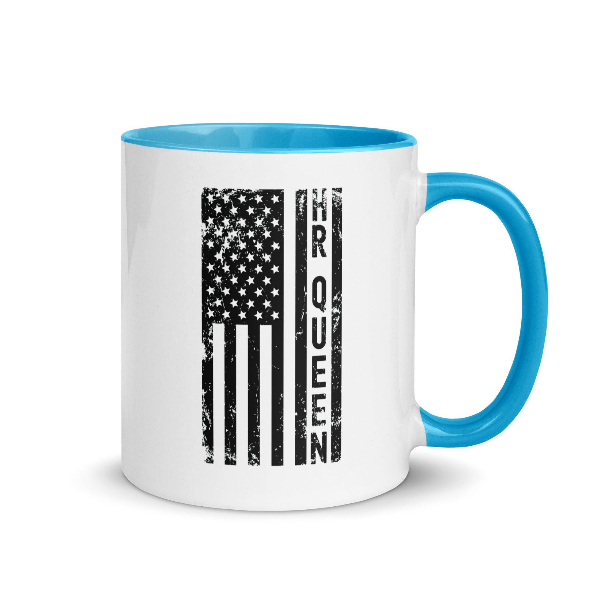 Mug with Color Inside | Hr Queen (deisgn on American flag)