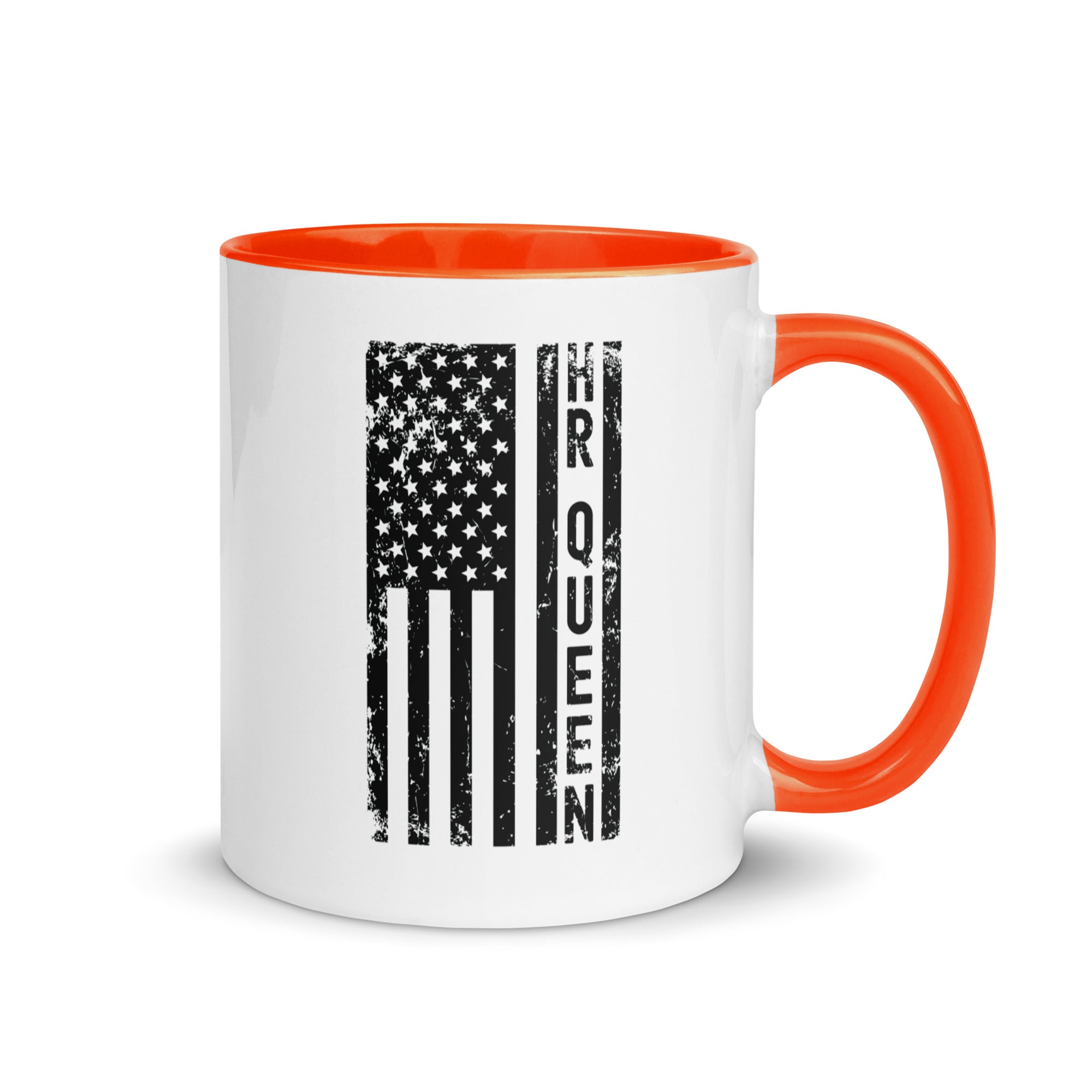 Mug with Color Inside | Hr Queen (deisgn on American flag)