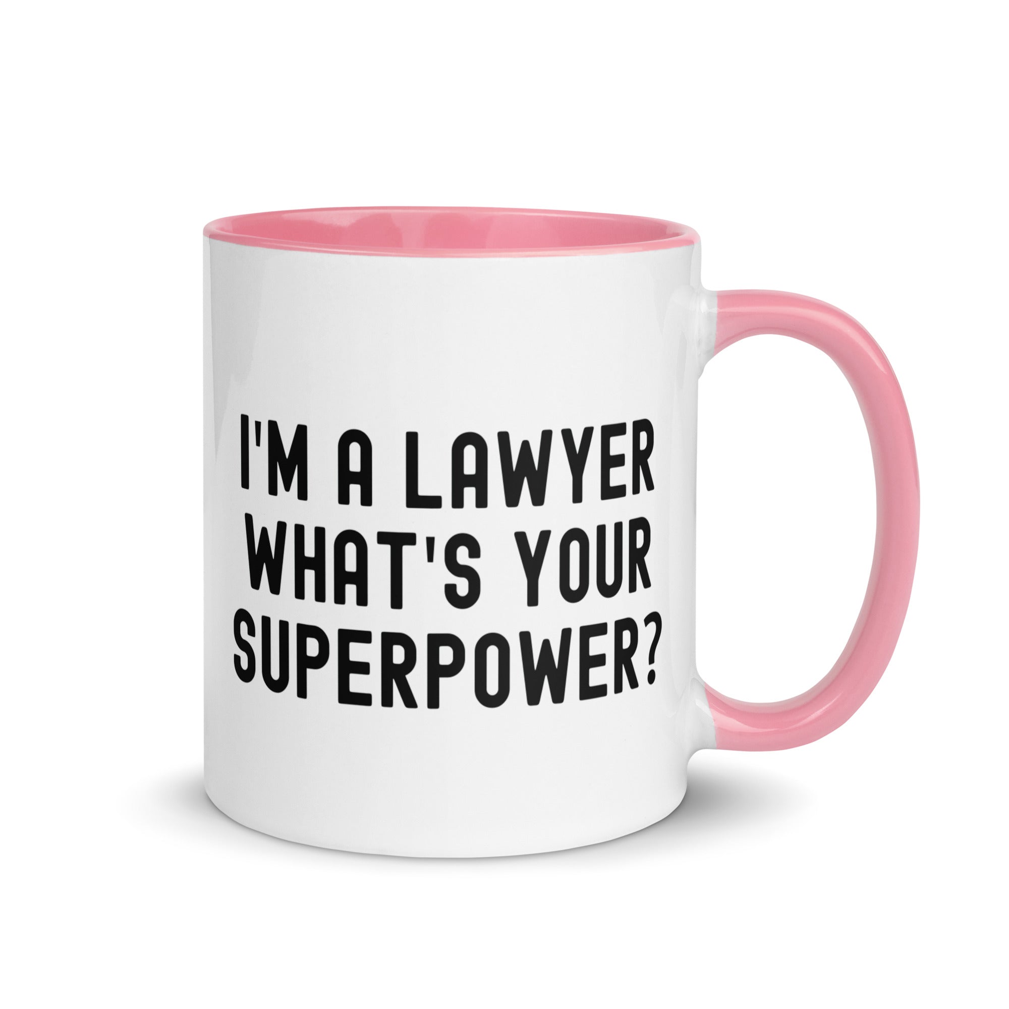 Mug with Color Inside | I'm a lawyer, what's your superpower?