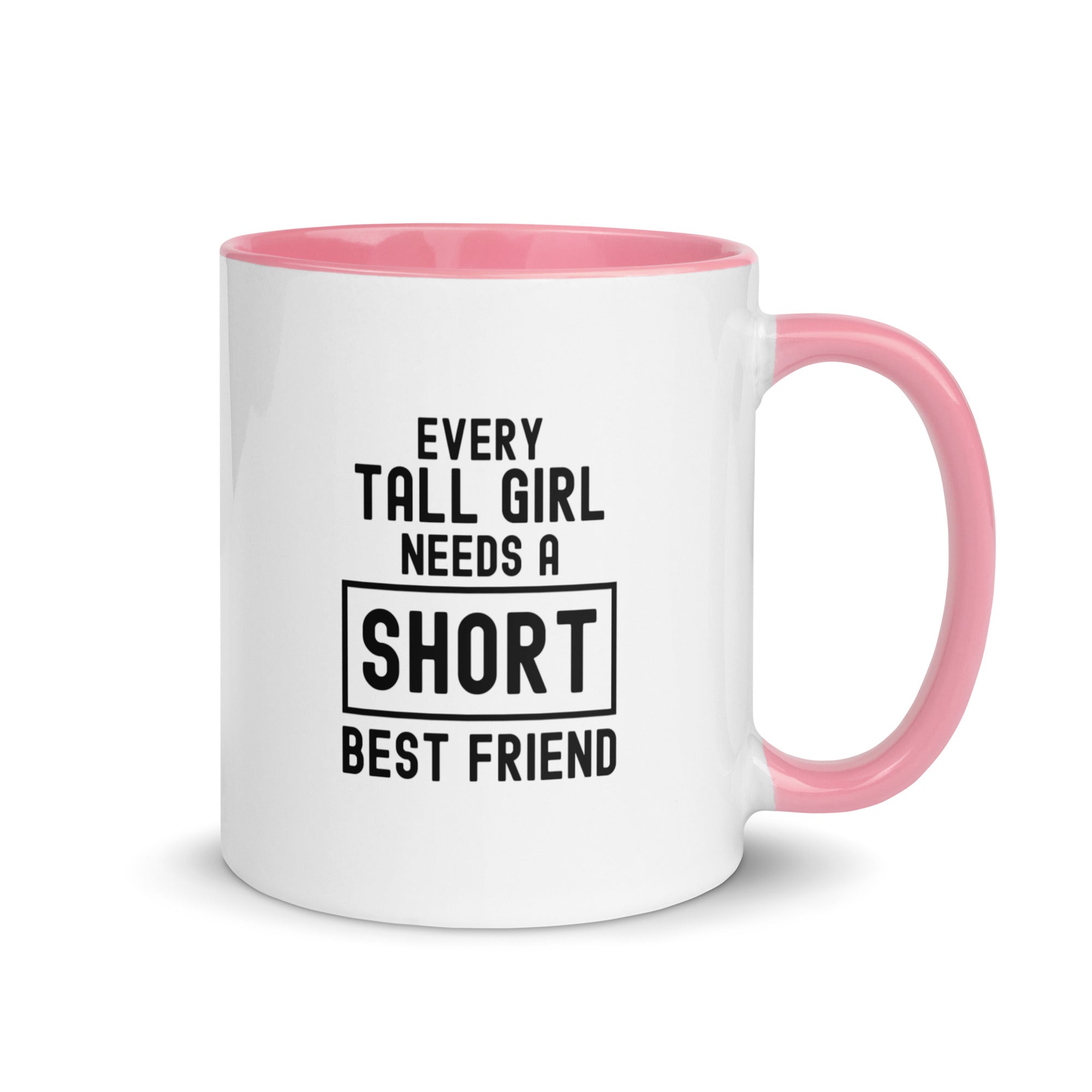 Mug with Color Inside | Every tall girl needs a short best friend