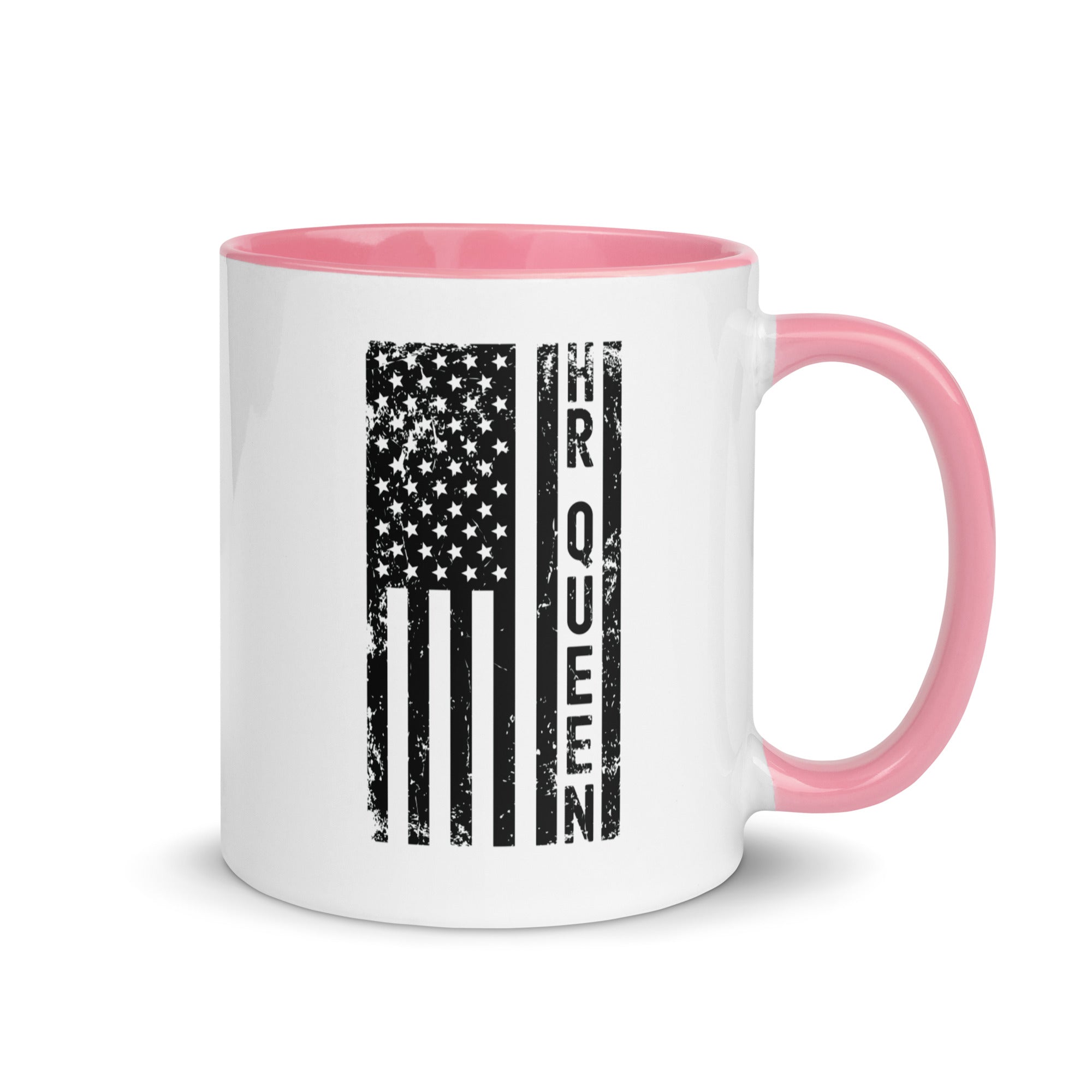 Mug with Color Inside | Hr Queen (deisgn on American flag)