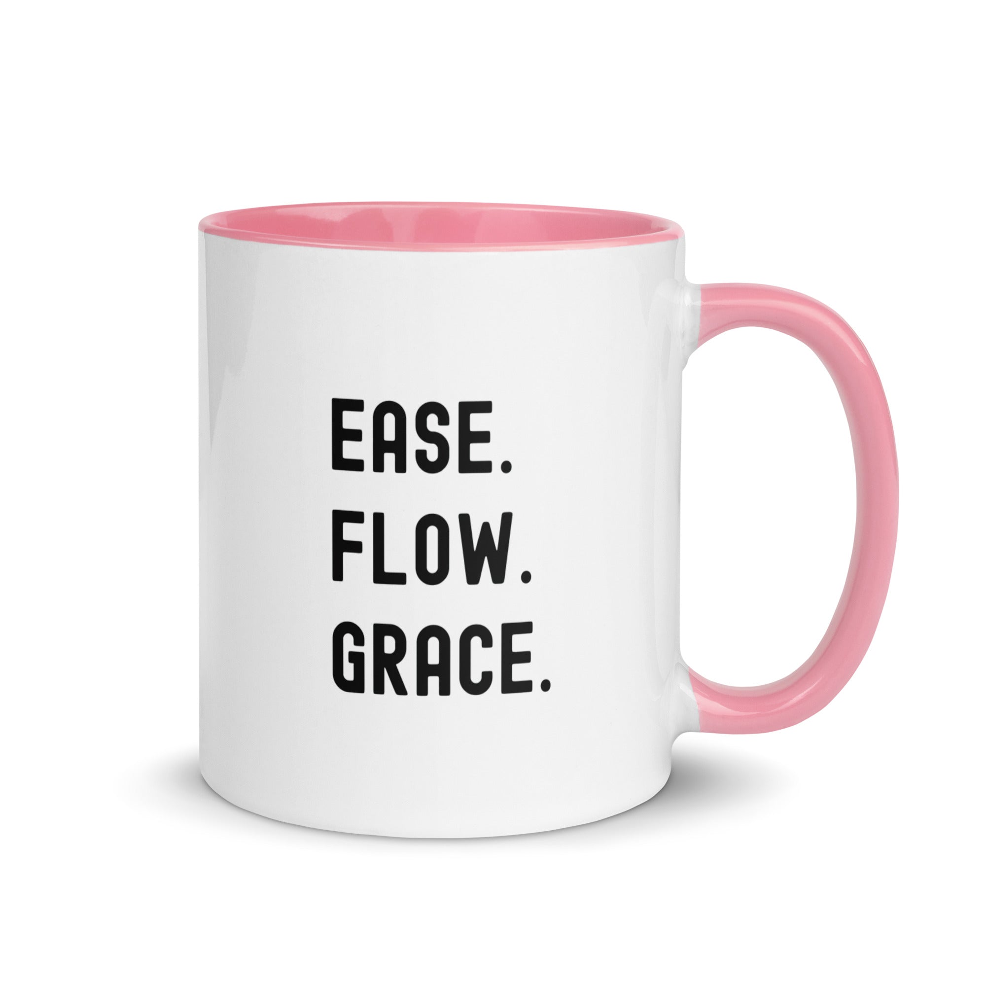 Mug with Color Inside | Ease. Flow. Grace.