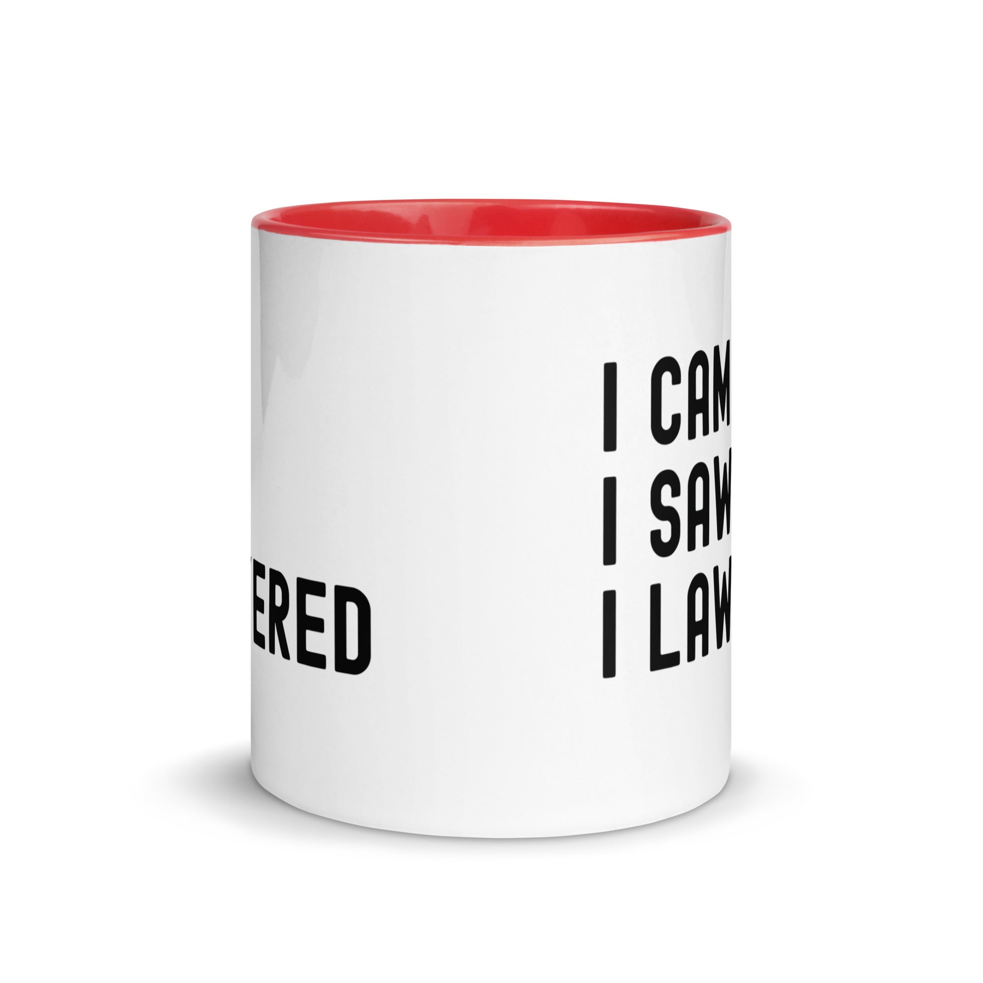 Mug with Color Inside | I came, I saw, I lawyered