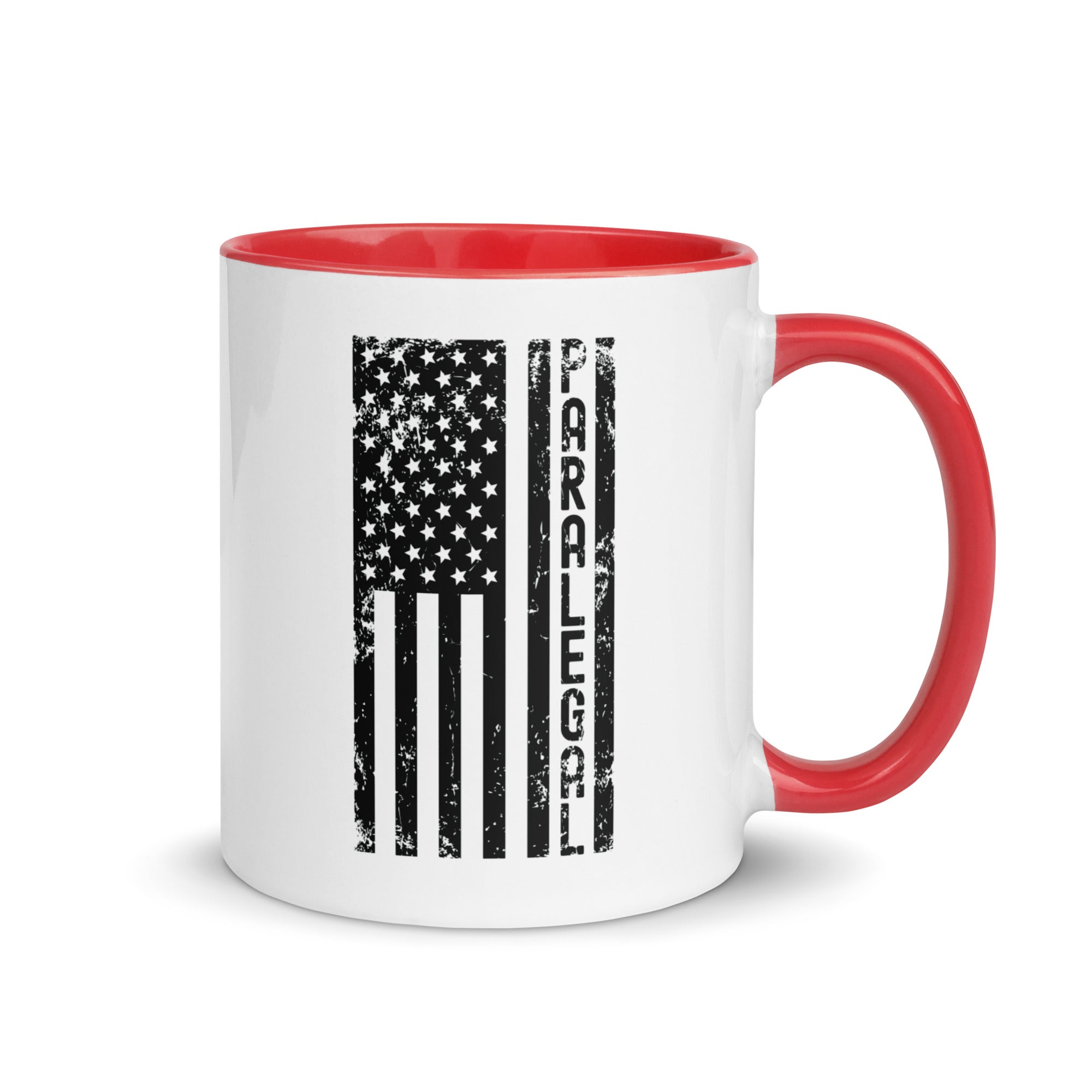 Mug with Color Inside | Paralegal (deisgn on American flag)