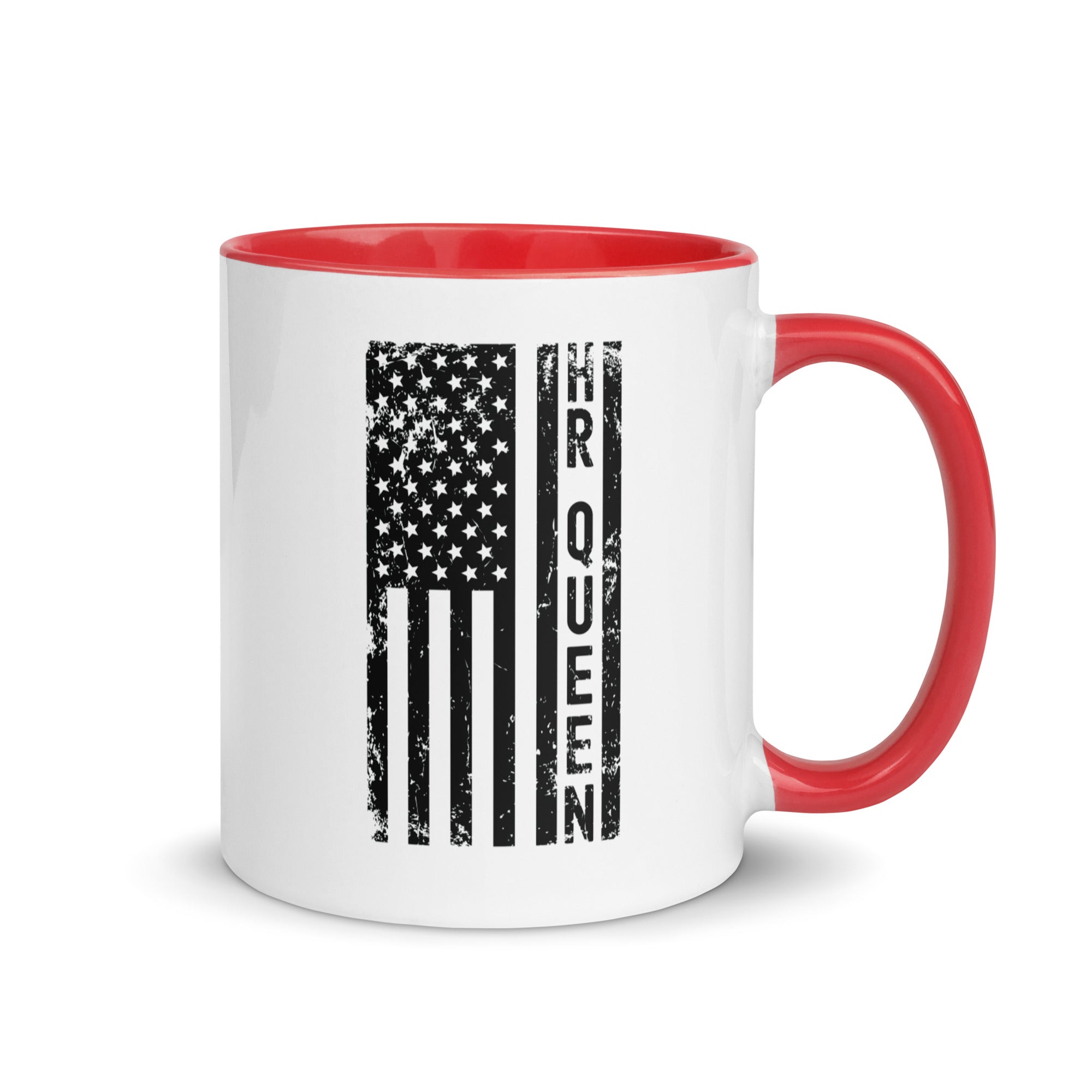 Mug with Color Inside | Hr Queen (deisgn on American flag)