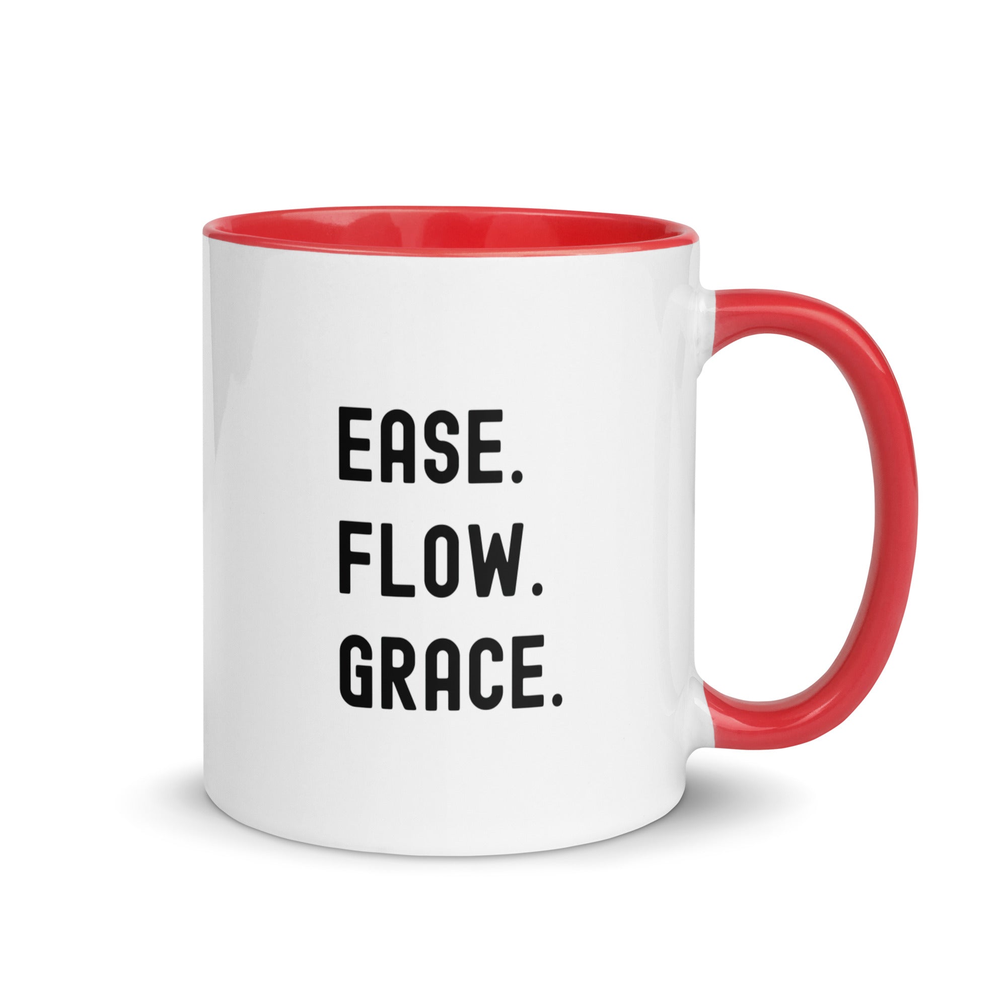 Mug with Color Inside | Ease. Flow. Grace.