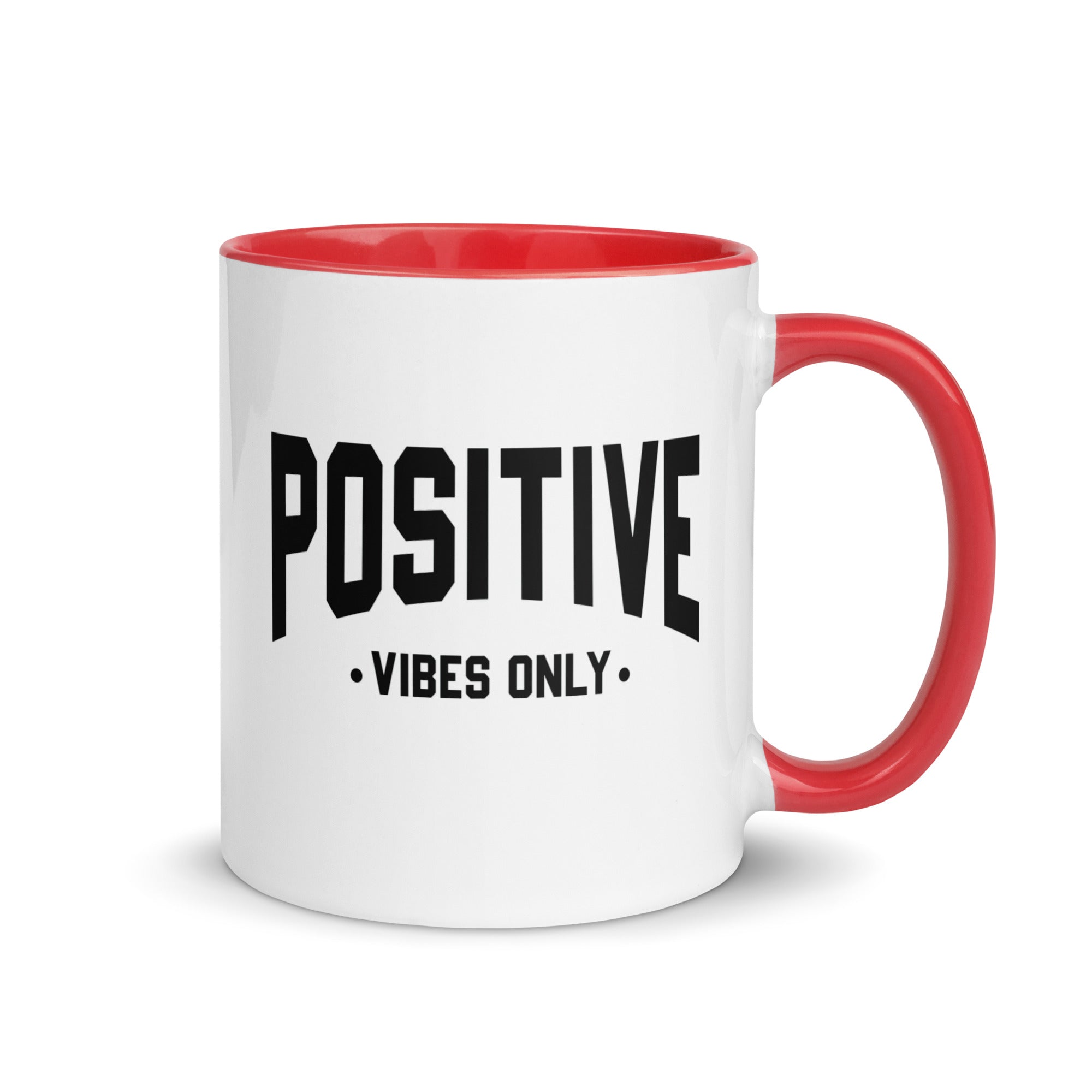 Mug with Color Inside | Positive Vibes Only