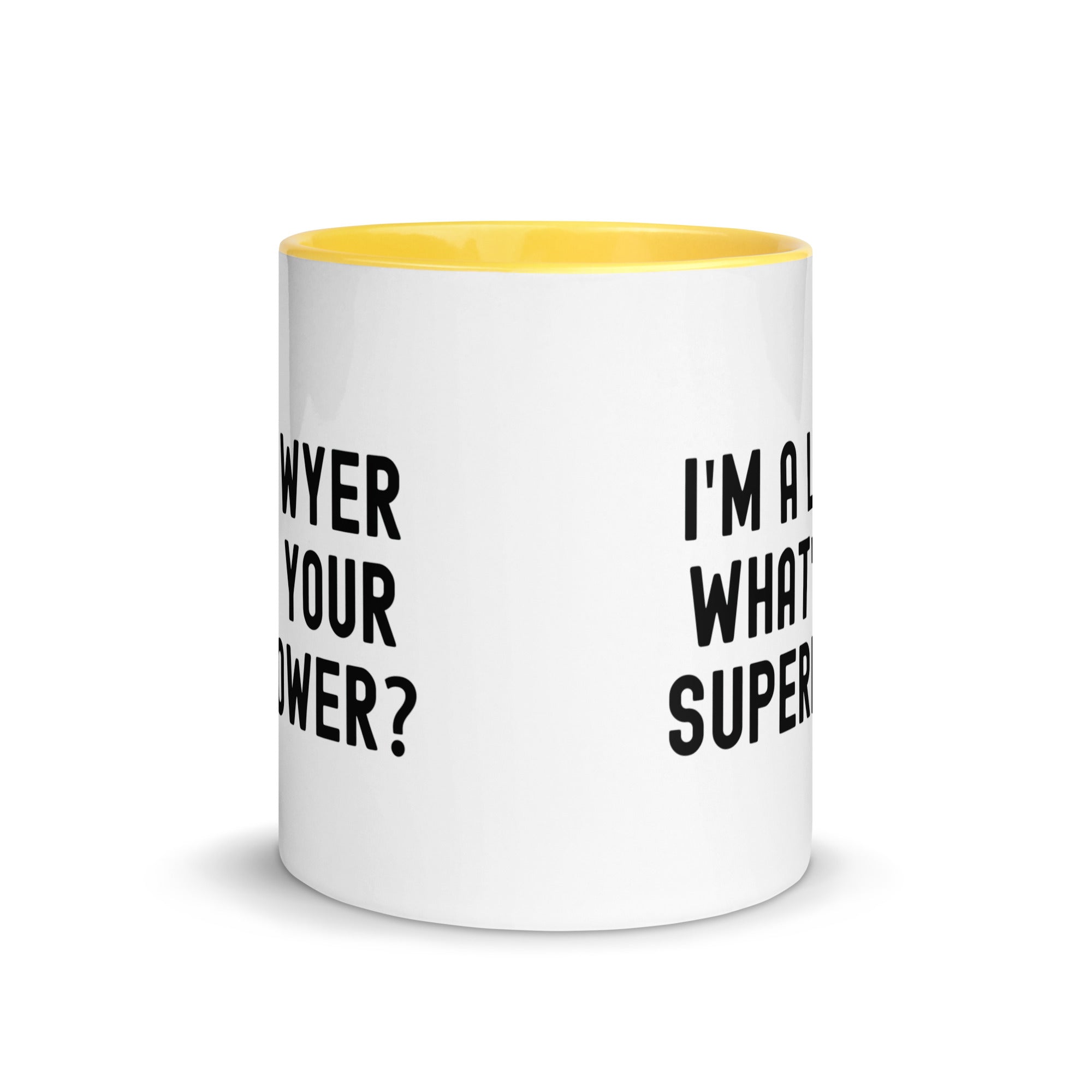 Mug with Color Inside | I'm a lawyer, what's your superpower?