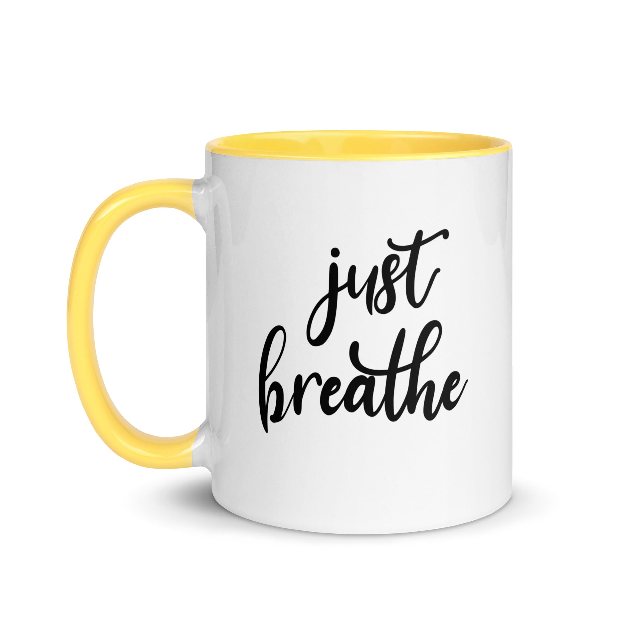 Mug with Color Inside | Just Breathe