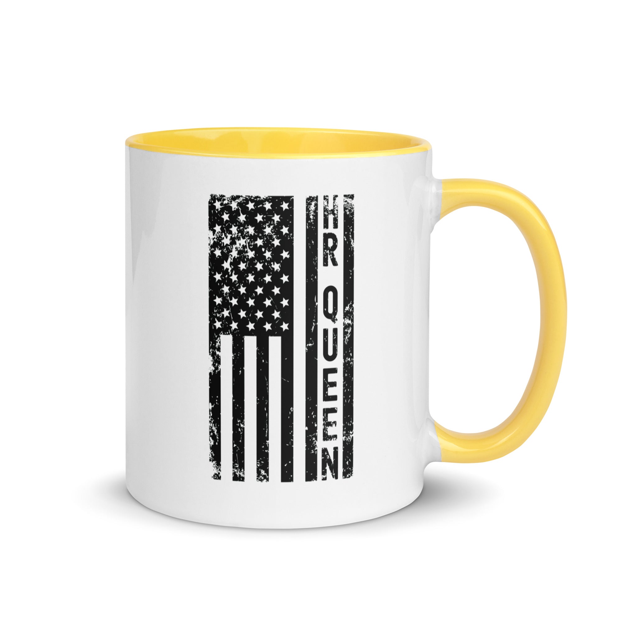 Mug with Color Inside | Hr Queen (deisgn on American flag)