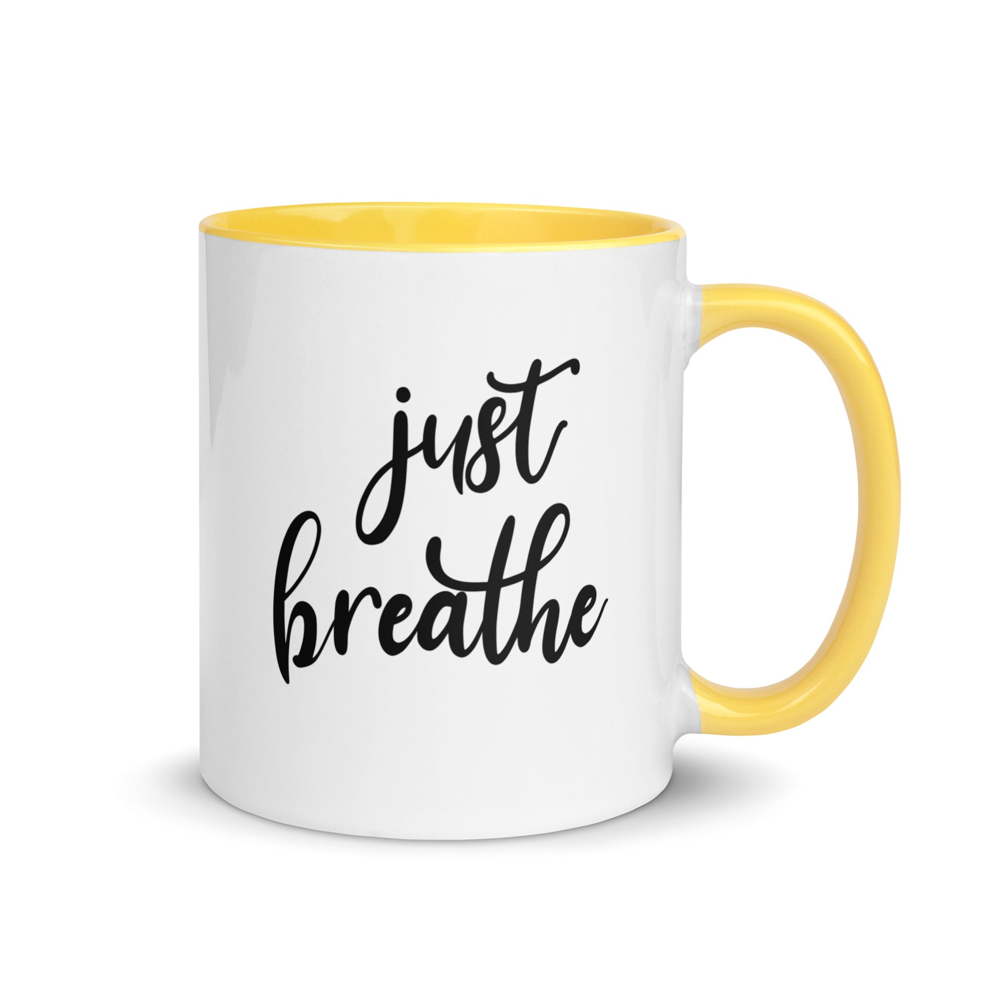 Mug with Color Inside | Just Breathe