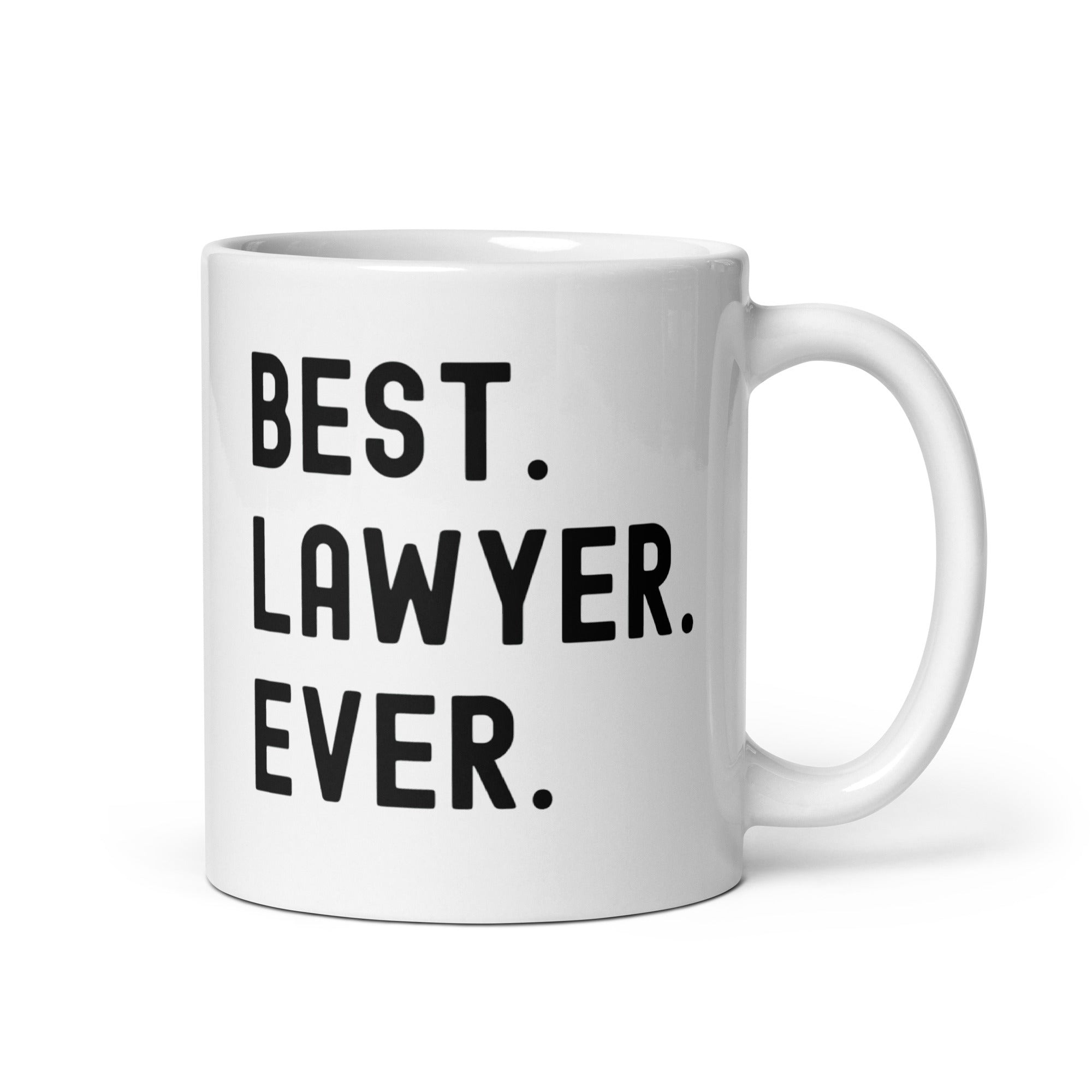 White glossy mug | Best. Lawyer. Ever.
