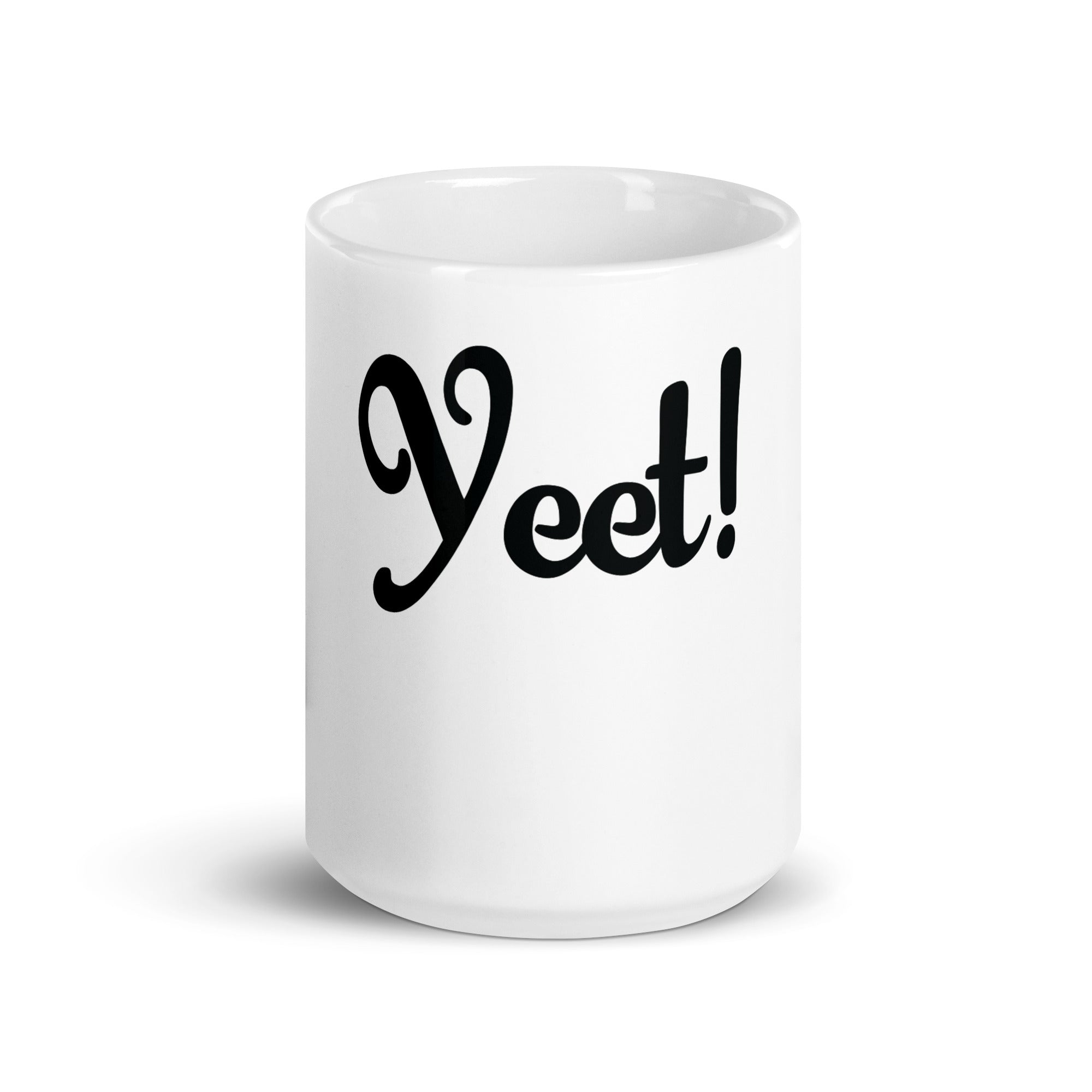 White glossy mug | yeet