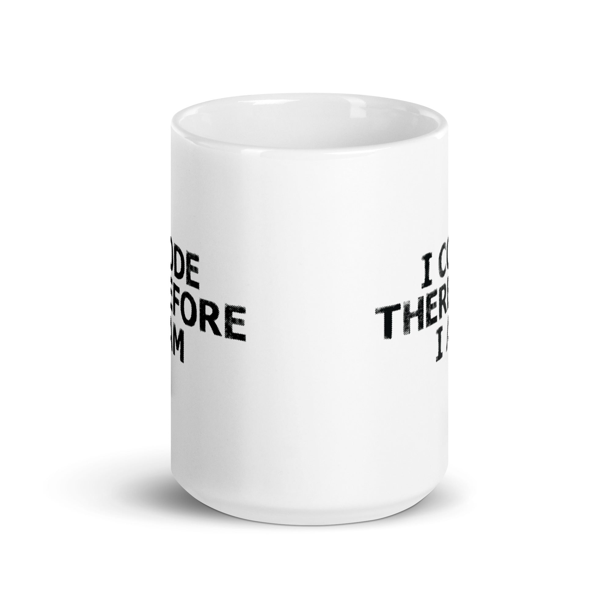 White glossy mug | I Code Therefore I Am