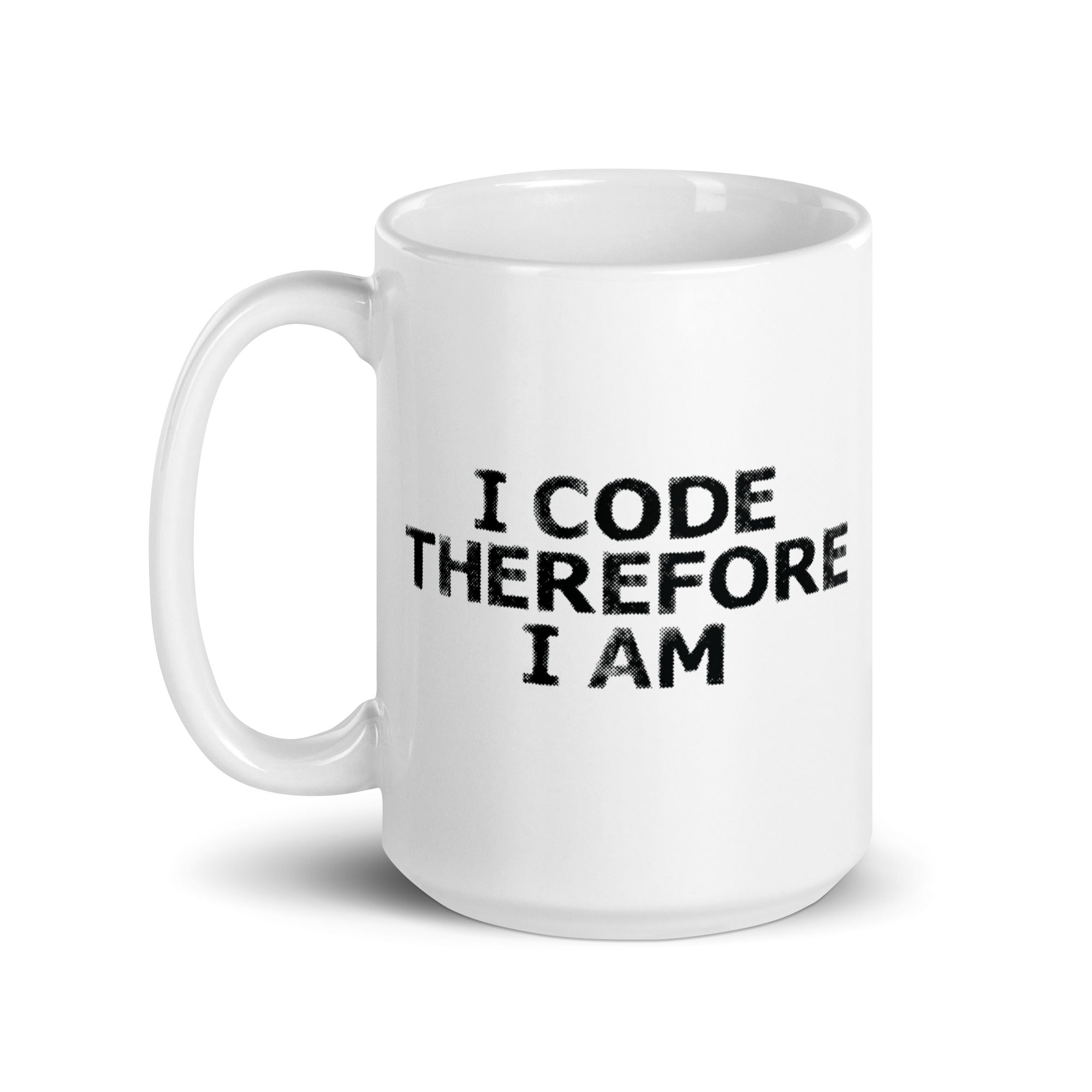 White glossy mug | I Code Therefore I Am