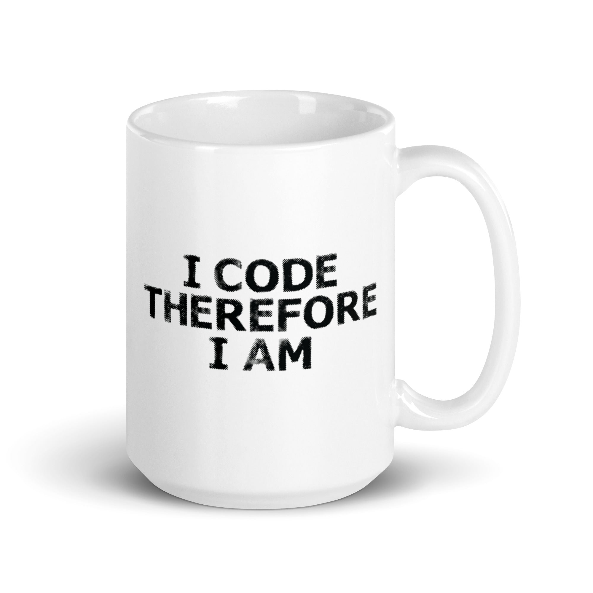 White glossy mug | I Code Therefore I Am