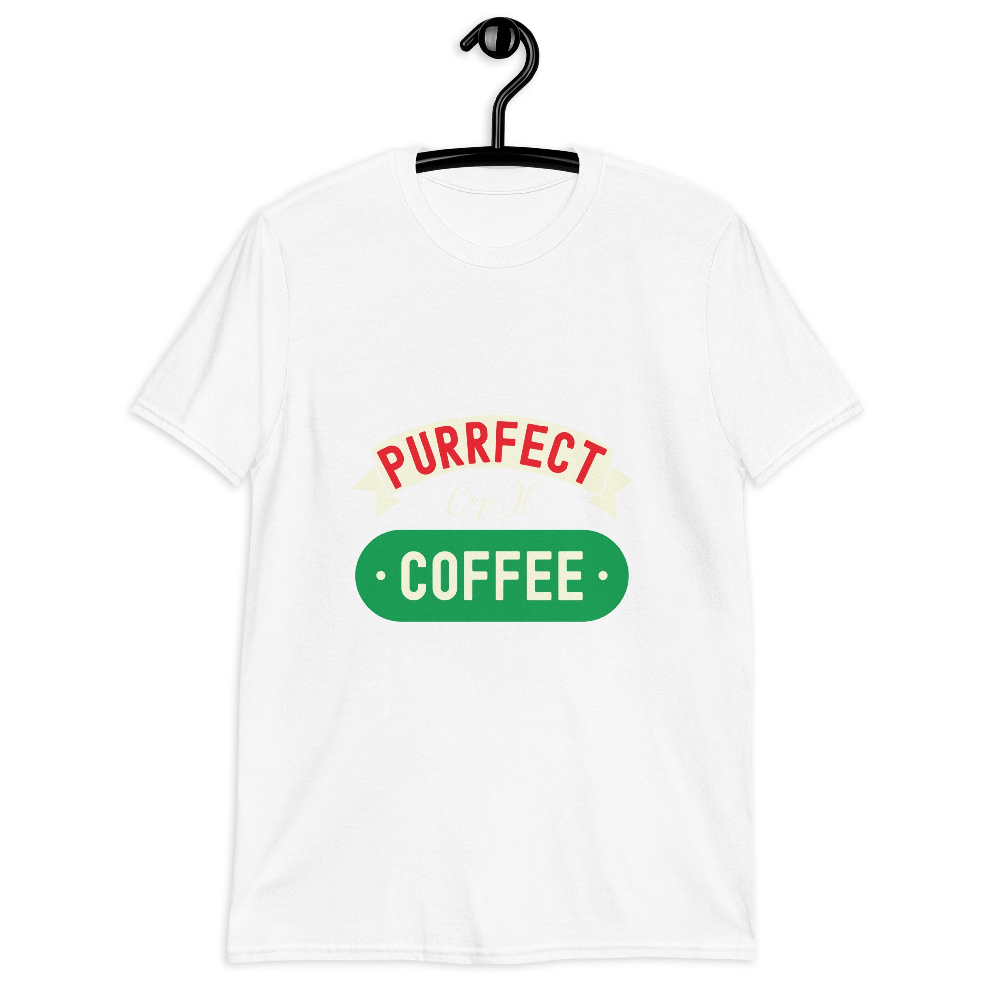 Short-Sleeve Unisex T-Shirt | Purrfect cup of coffee