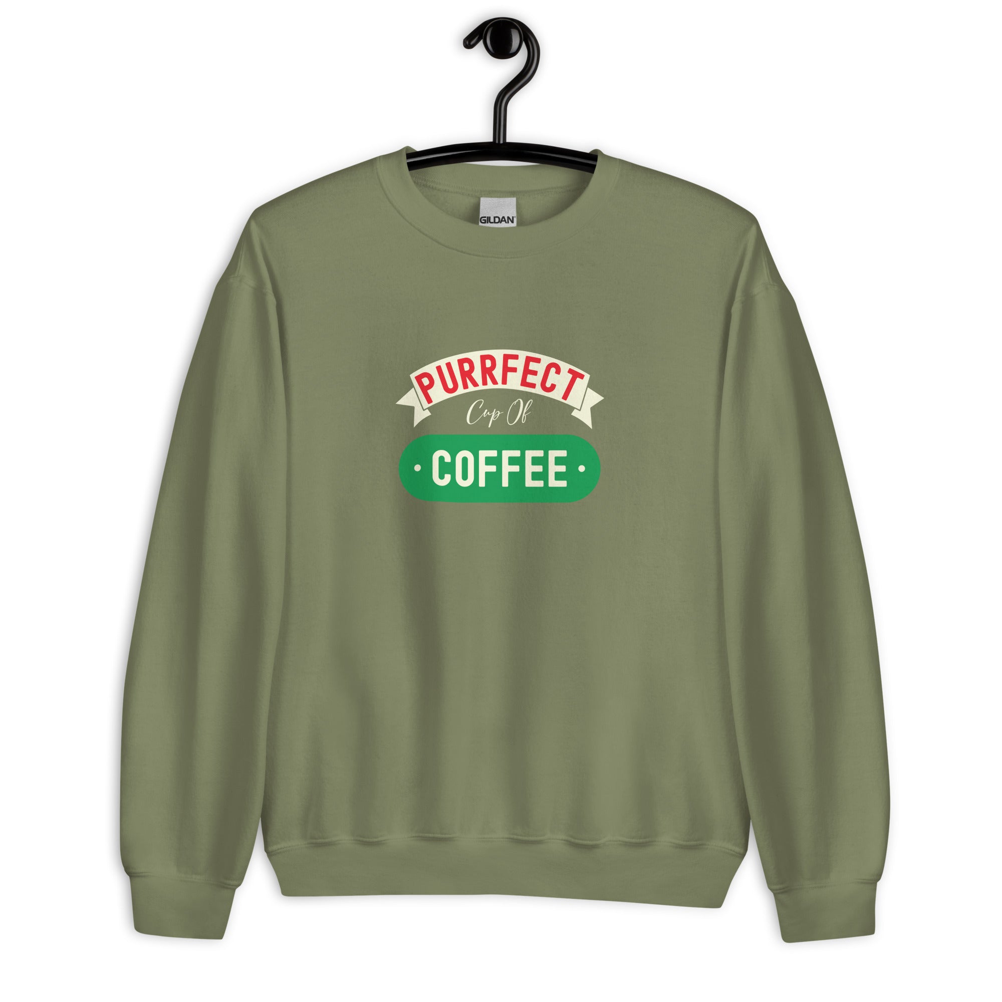 Unisex Sweatshirt | Purrfect cup of coffee