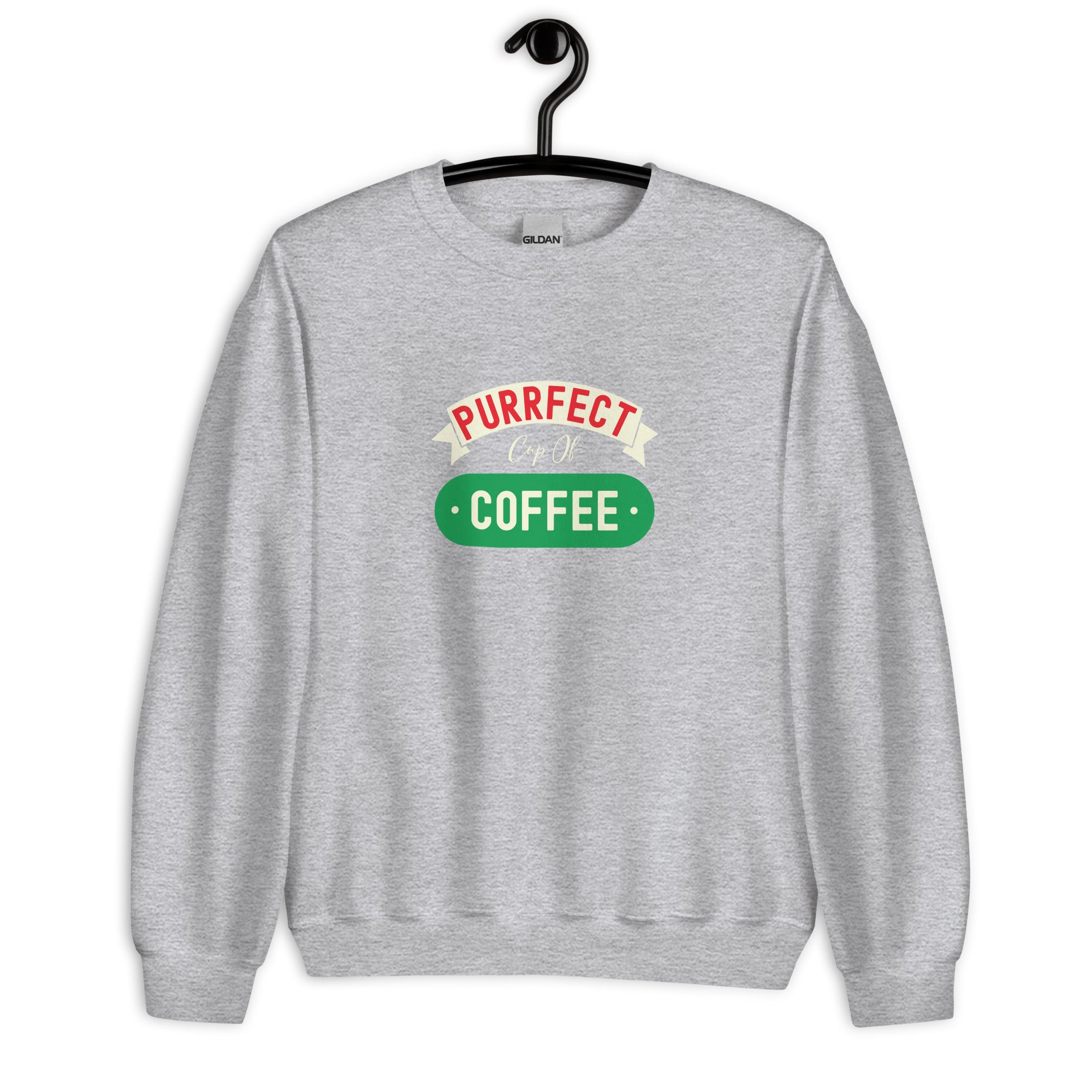 Unisex Sweatshirt | Purrfect cup of coffee