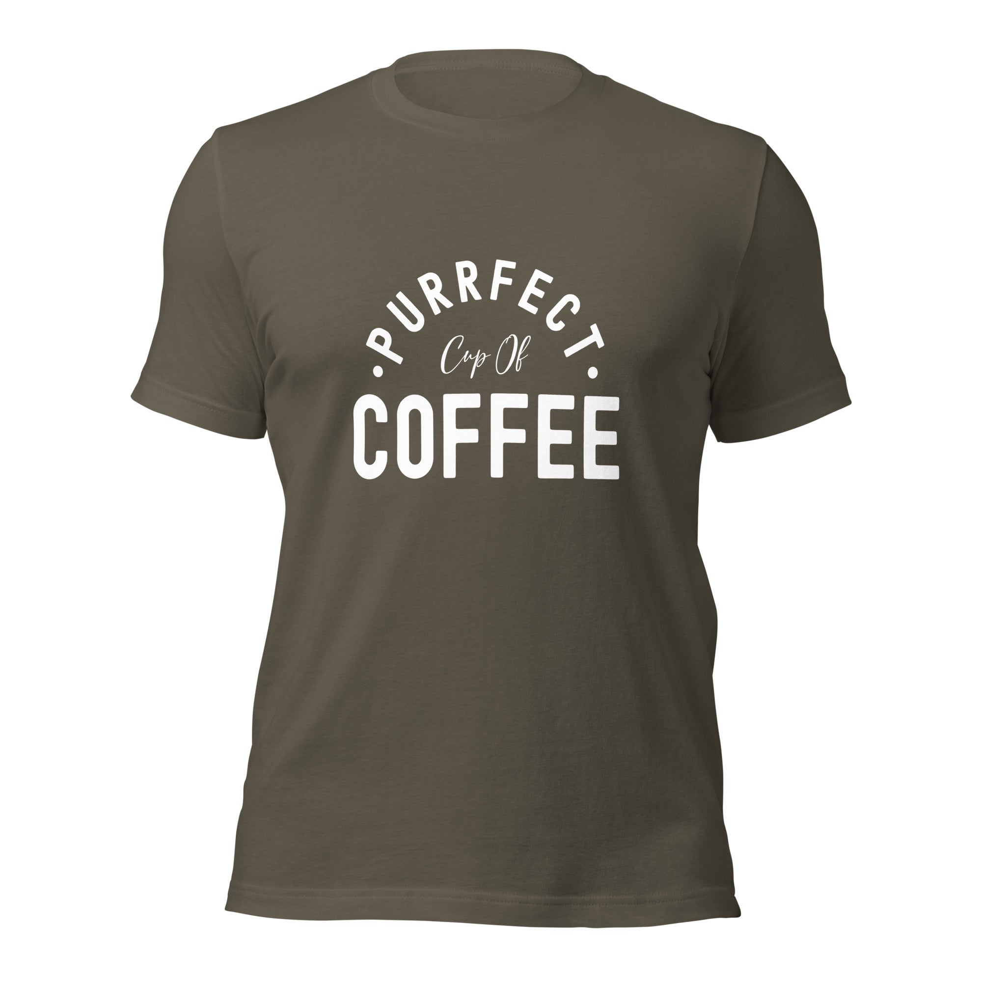 Unisex t-shirt | Purrfect cup of coffee