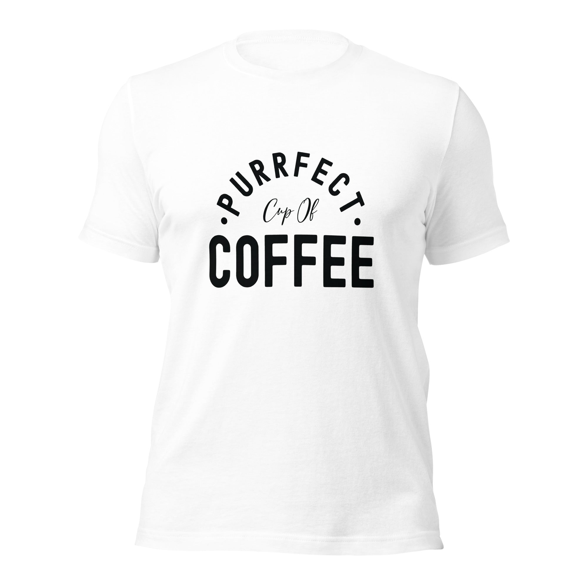 Unisex t-shirt | Purrfect cup of coffee