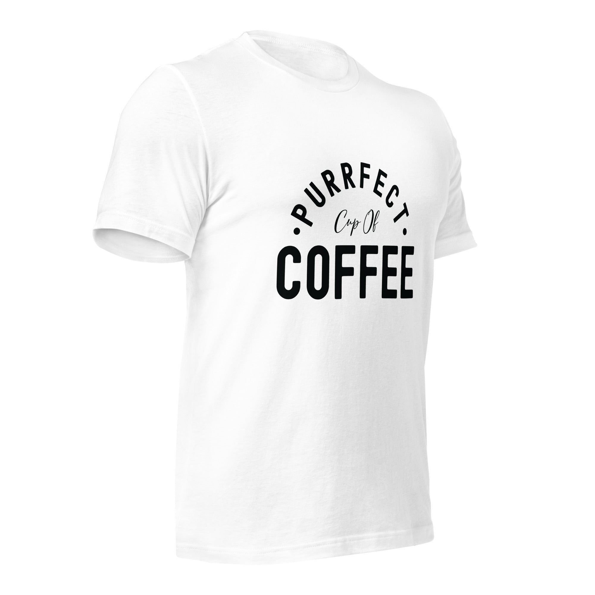 Unisex t-shirt | Purrfect cup of coffee