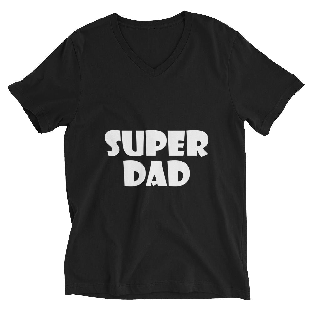 Unisex Short Sleeve V-Neck T-Shirt | Super dad